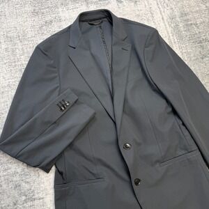 Sene Blazer Jacket Mens 38 Gray Performance Suit Jacket Tech Commuter Minimal